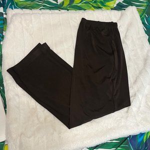 Chico’s 4P Solid Brown Wide Leg Traveler Vacation Casual Dressy City Pants